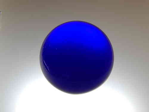 SCHÄFER GLAS SHOP Glaskugel ohne Loch ca. 40 mm, poliert, rundgeschliffen, safir blau