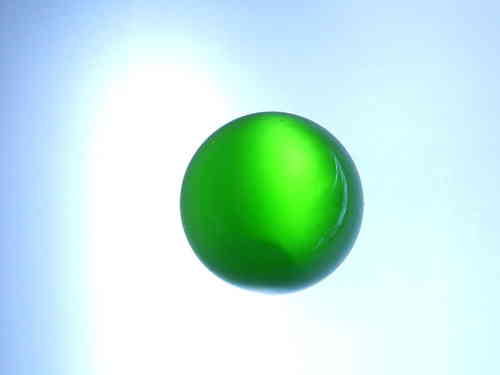 SCHÄFER GLAS SHOP 2er Set Glaskugel ohne Loch ca. 20 mm, poliert, rundgeschliffen, grün