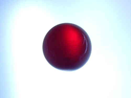 SCHÄFER GLAS SHOP Glaskugel ohne Loch ca. 25 mm, poliert, rundgeschliffen, rot
