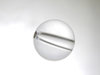 SCHÄFER GLAS SHOP 2er-Set Glaskugel ca. 20 mm mit Durchgangsloch, poliert, rundgeschliffen, kristall