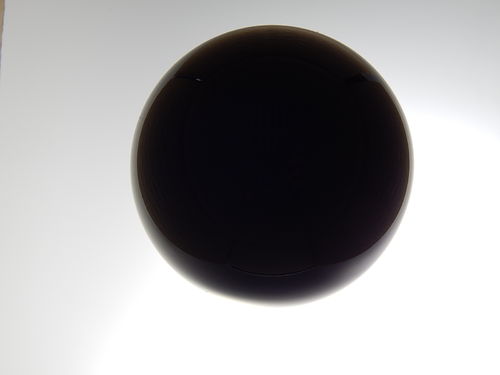 SCHÄFER GLAS SHOP Glaskugel ohne Loch ca. 100 mm, poliert, schwarz